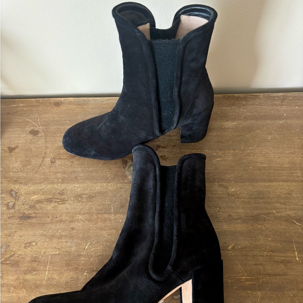 Vero Cuoio Black Suede Heeled Boots - Picture 3 of 3